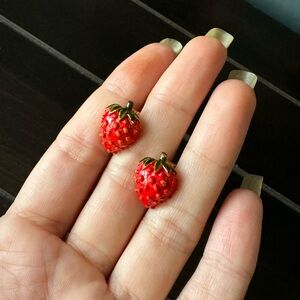 Vintage Adorable Strawberry Earrings